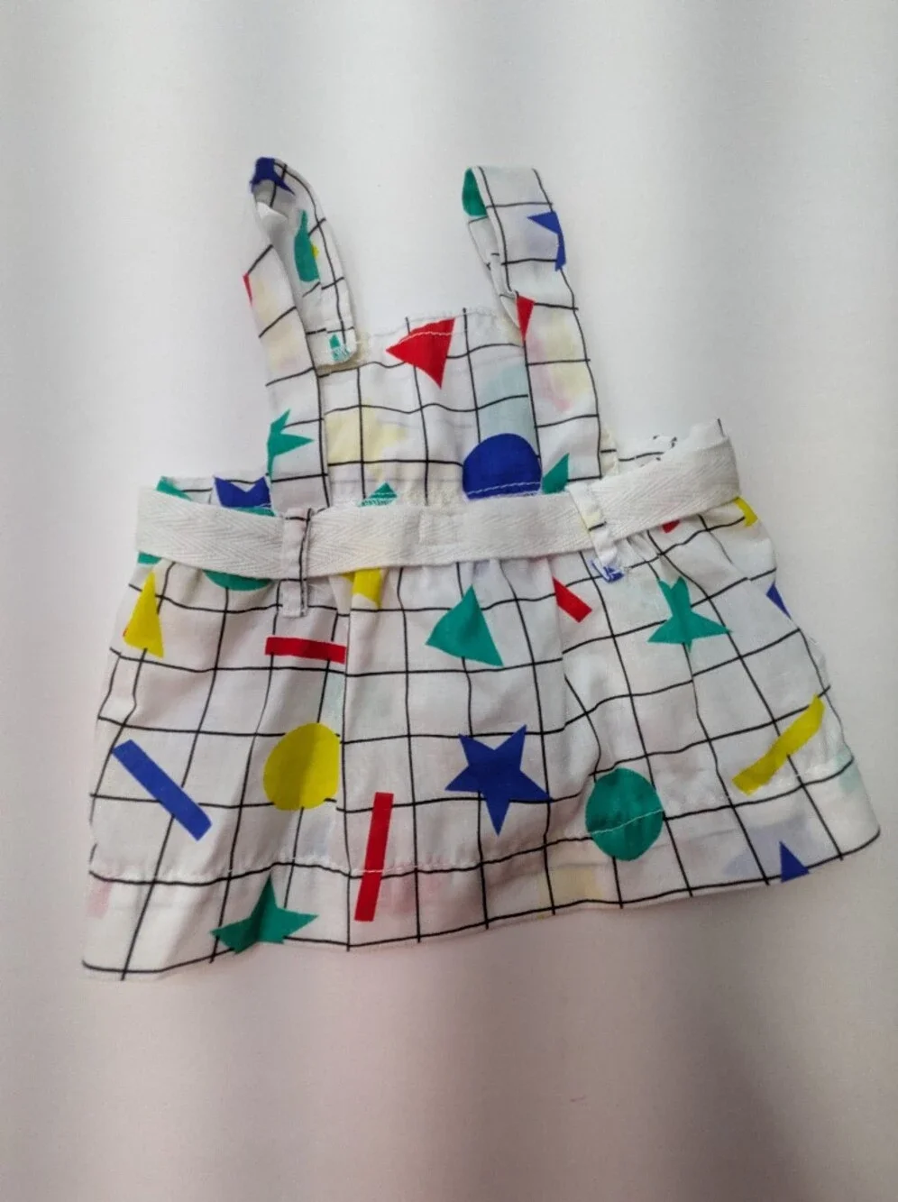 Cabbage Patch Kids Doll Overall Dress W/ Original Puff Sleeve Shirt 402-8 OK